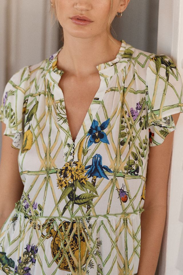 By Anthropologie Ruffle Sleeve Dress | Anthropologie
