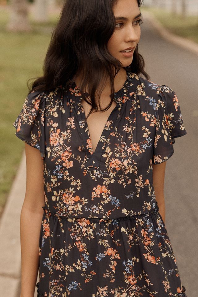 By Anthropologie Ruffle Sleeve Dress #3