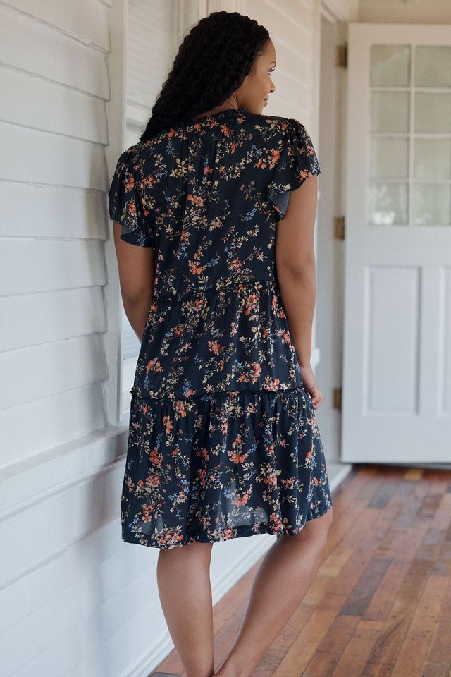 By Anthropologie Ruffle Sleeve Dress #7