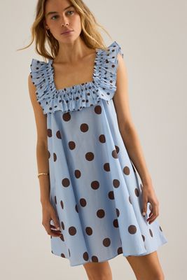 It's 9pm Vestido Mini sin Mangas con Volantes Penelope