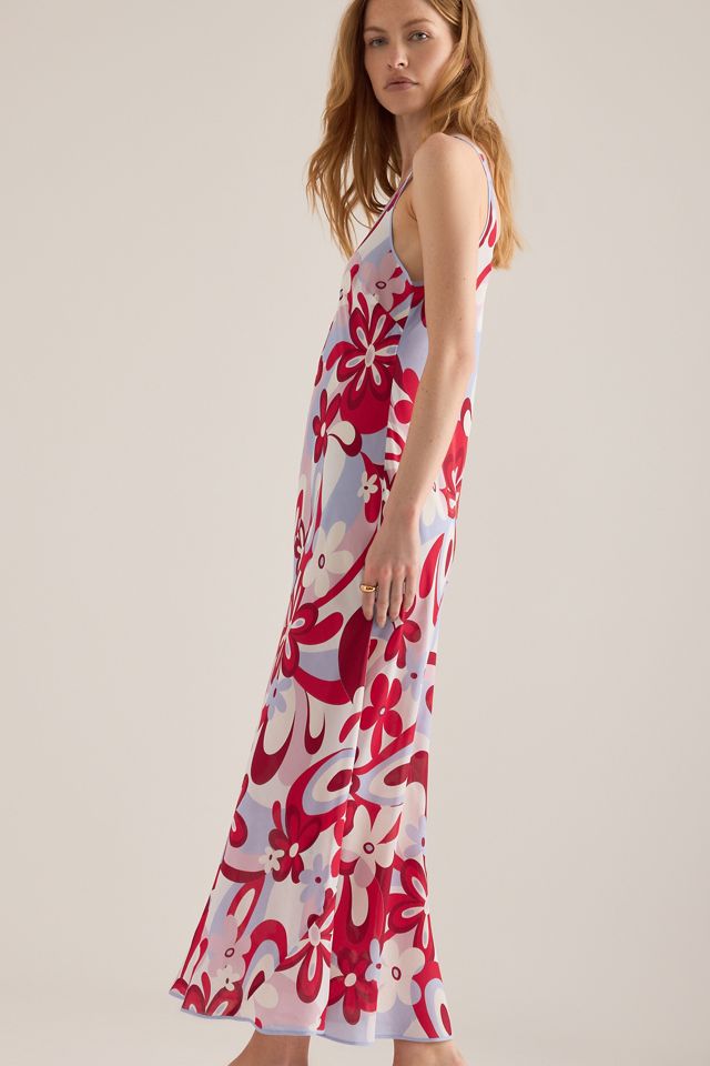 It's 9pm Teresa V-Neck Midi Slip Dress #1