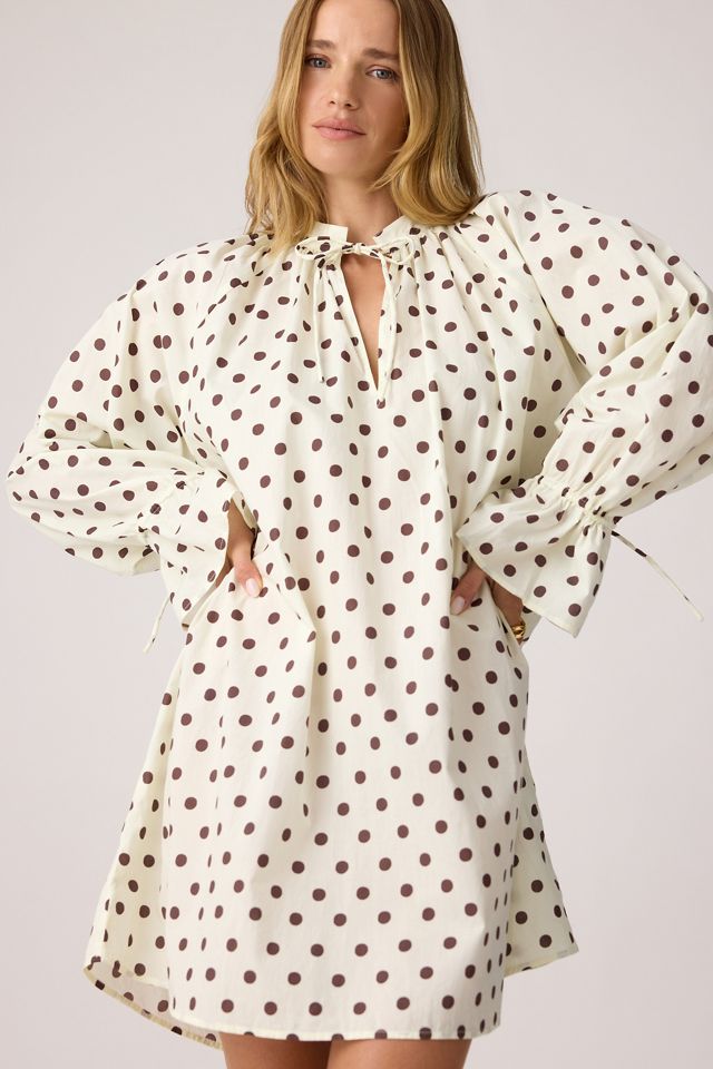 It's 9pm Mini Abito Margot in Cotone a Pois #1