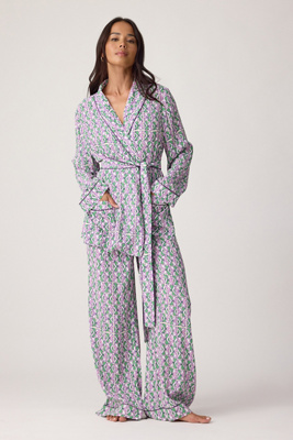 It's 9pm Rizzo Bespa Cream Suit Long Pyjama Set