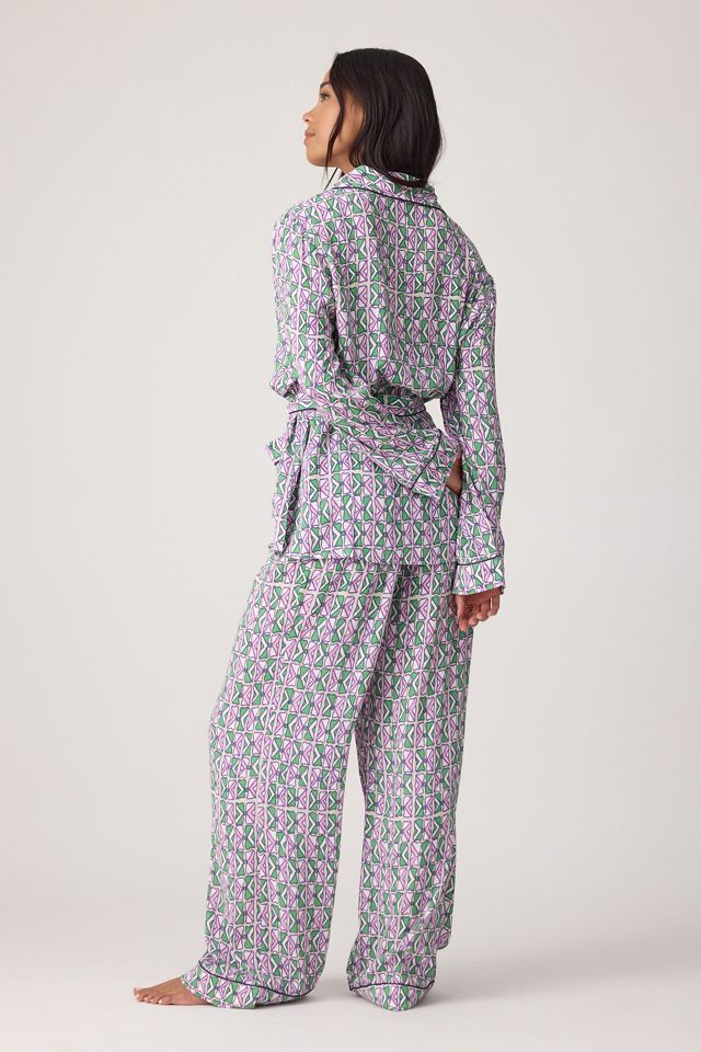 It's 9pm Rizzo Bespa Cream Suit Long Pyjama Set #3