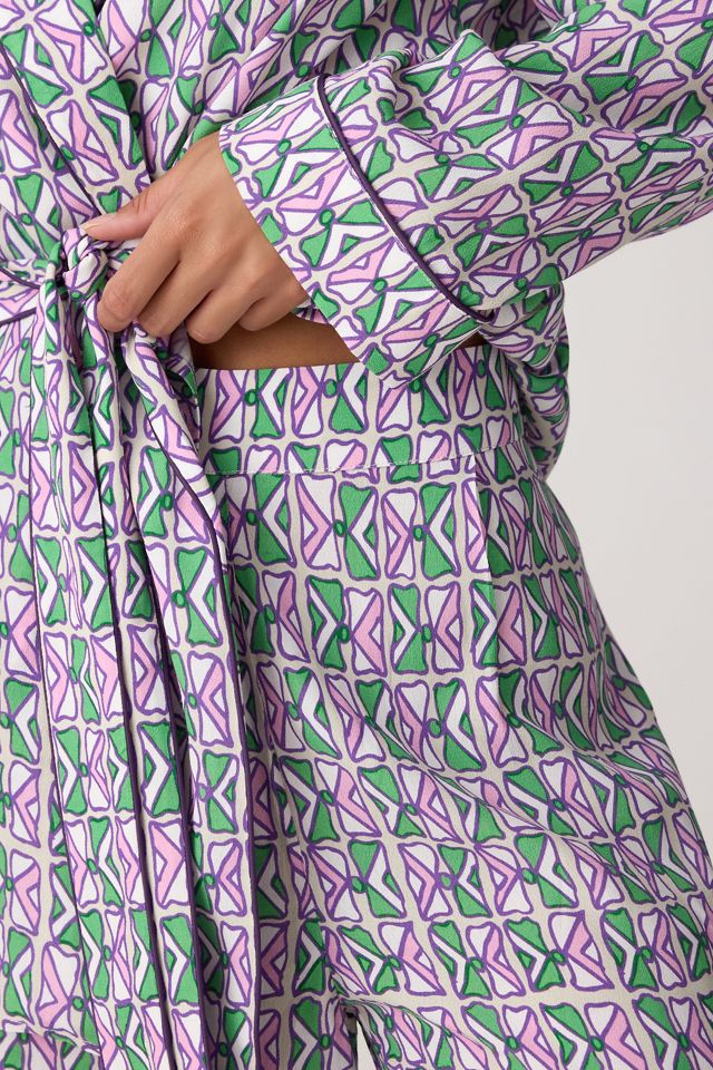 It's 9pm Rizzo Bespa Cream Suit Long Pyjama Set #4