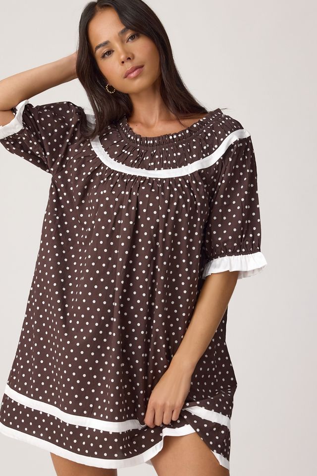 It's 9pm Mini Abito Babydoll Paloma a Pois #1
