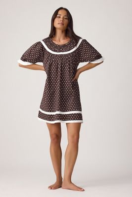 It's 9pm Mini Abito Babydoll Paloma a Pois