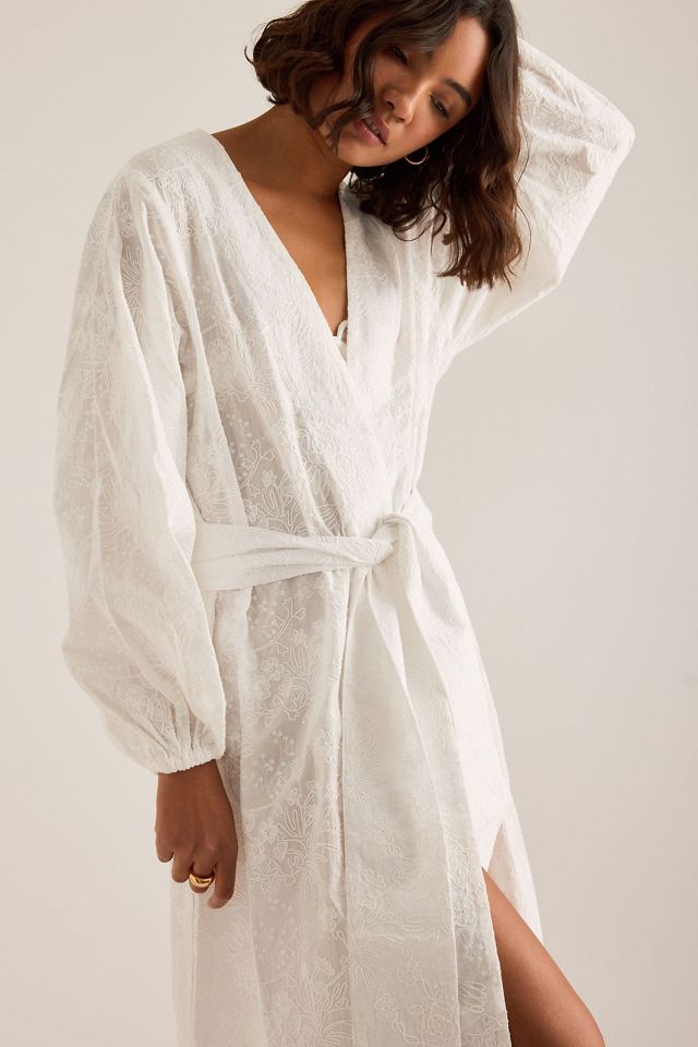 Meeka Rae Bestickter Brautmorgenmantel #4