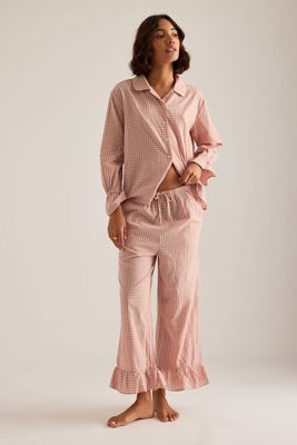 Set Pigiama Lungo in Cotone Stropicciato Meeka Taylor