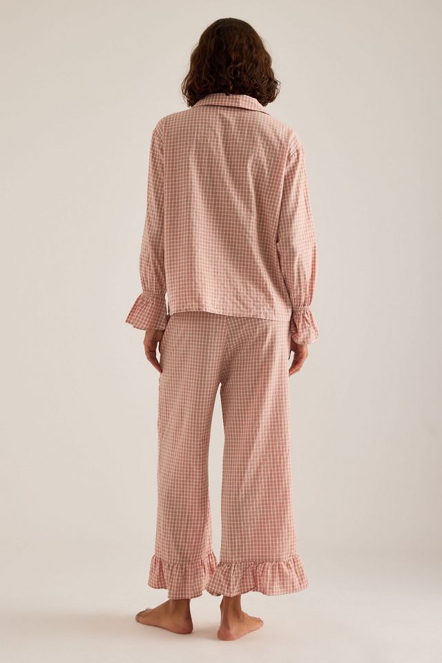 Meeka Taylor Crinkle Cotton Long Pyjama Set #3