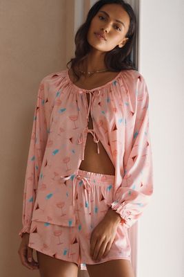 Beach Riot Brianne Top & Brixy Shorts Pajama Set