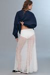 By Anthropologie Lace Maxi Slip Skirt