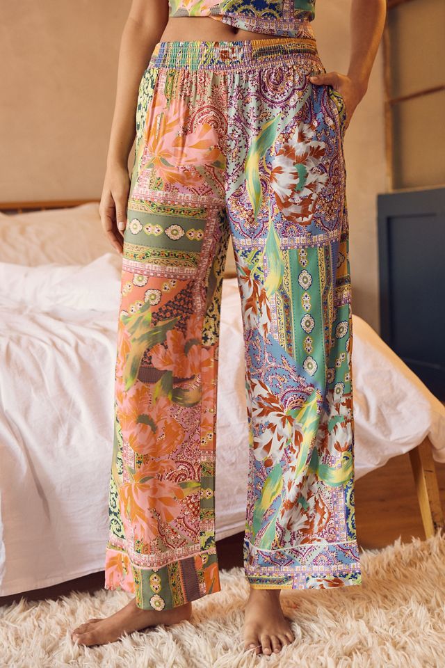By Anthropologie Scarf-Print Pajama Pants #2