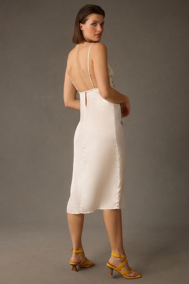 anthropologie embroidered slip dress Allaire Embroidered Slip Dress