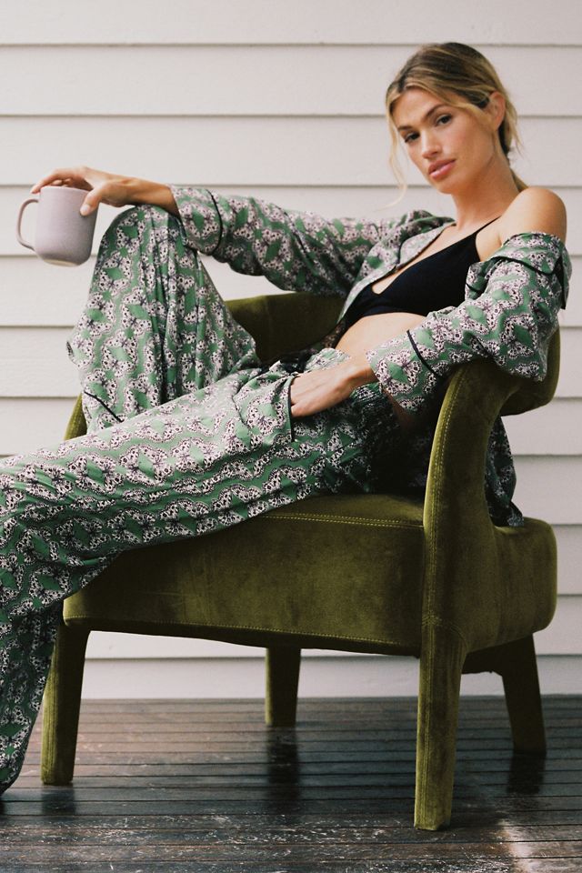 By Anthropologie Wide-Leg Pajama Pants #1