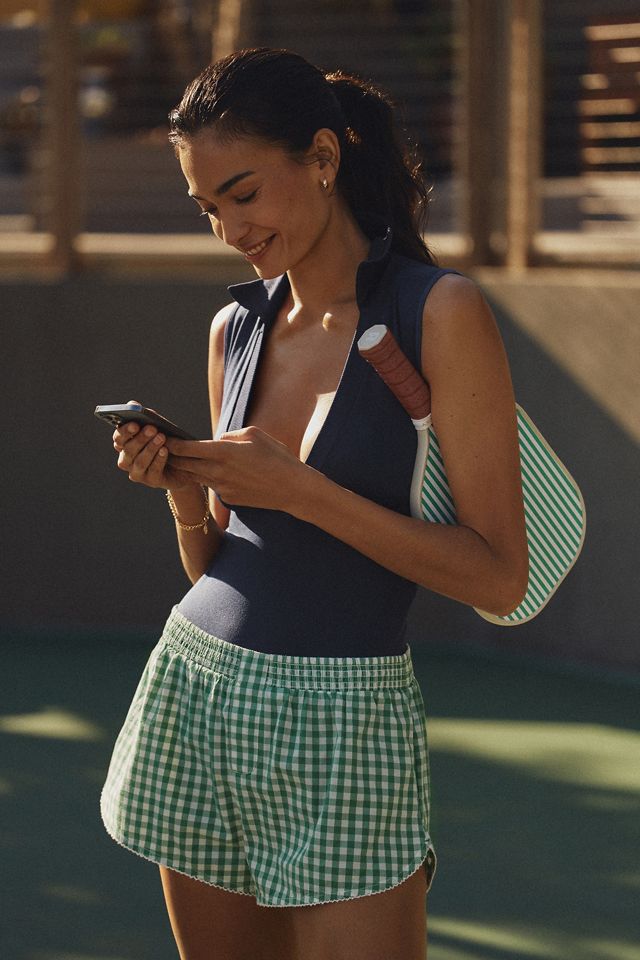 Shorts de pyjama boxeur en coton imprimé By Anthropologie #4