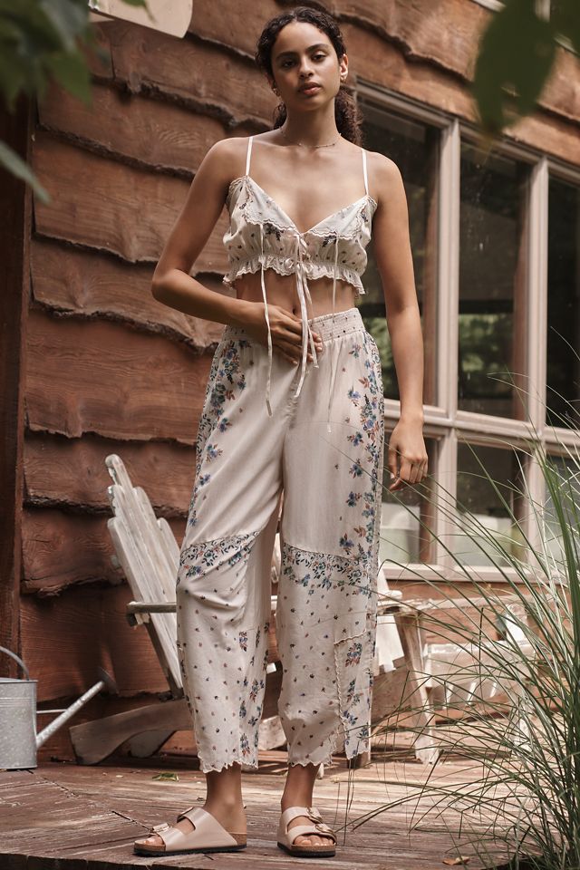 By Anthropologie Handkerchief Crop Tank #3