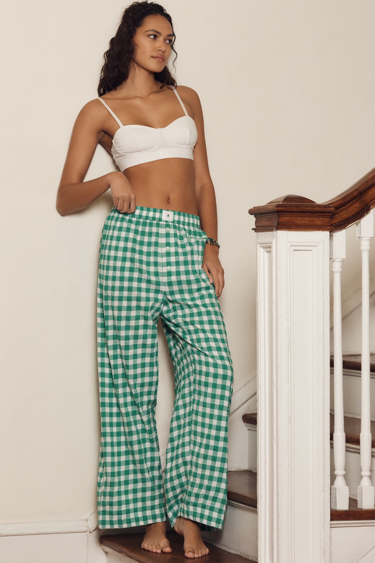 By Anthropologie Printed Boxer Pants