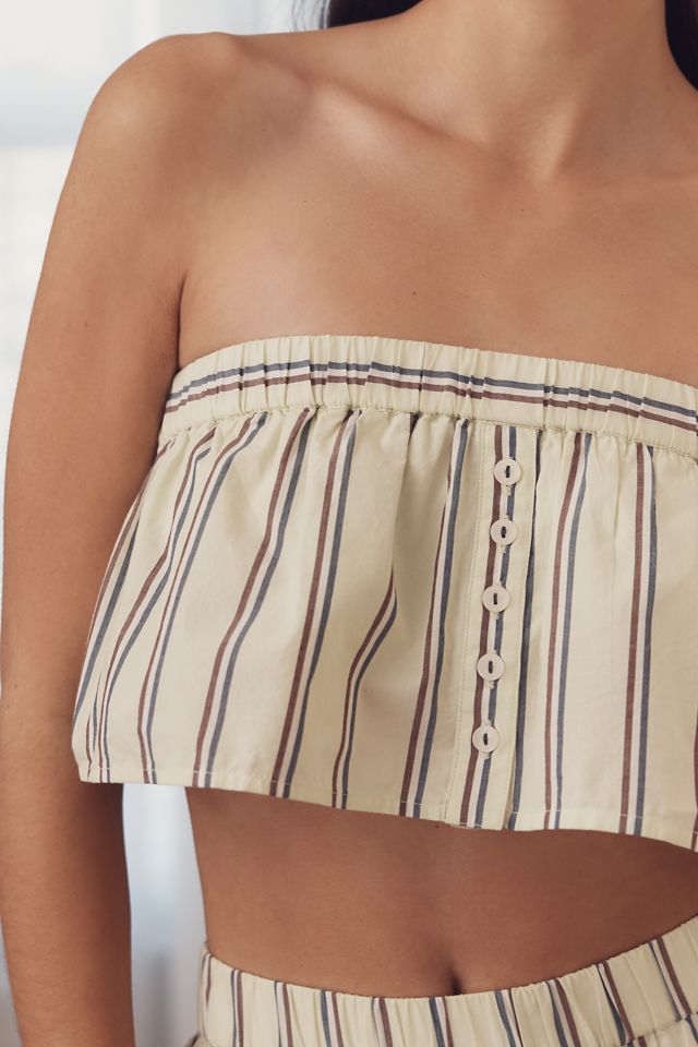 By Anthropologie Trägerloses Boxer Crop Top #3