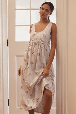 dduende studio Cotton Nap Midi Dress