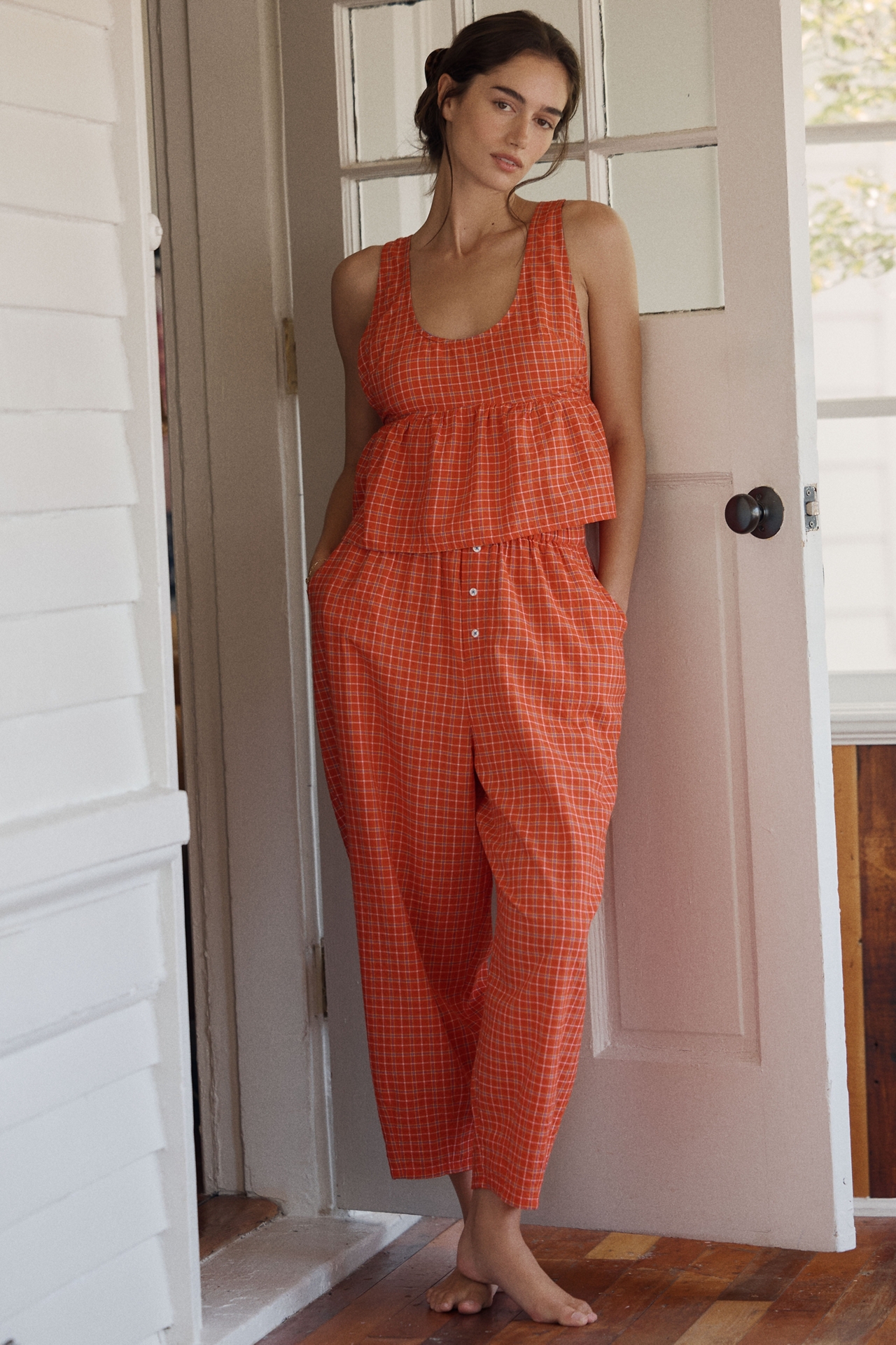 By Anthropologie Apron Swing Tank