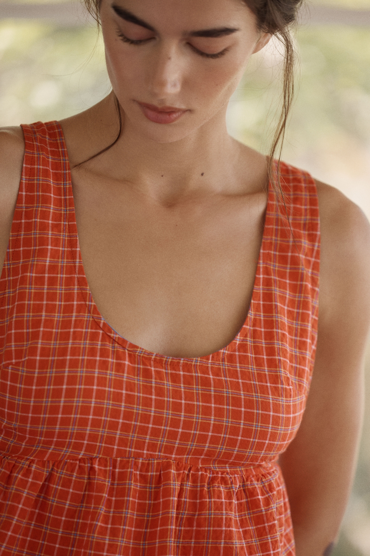 By Anthropologie Apron Swing Tank