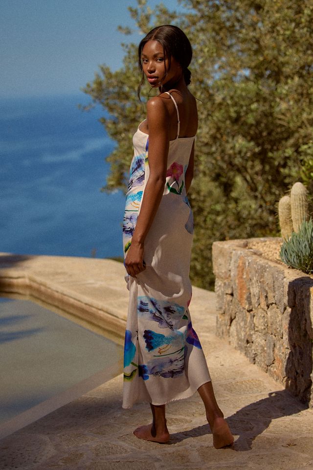 Yumi Kimura x LyreBird Printed Midi Slip Dress #2