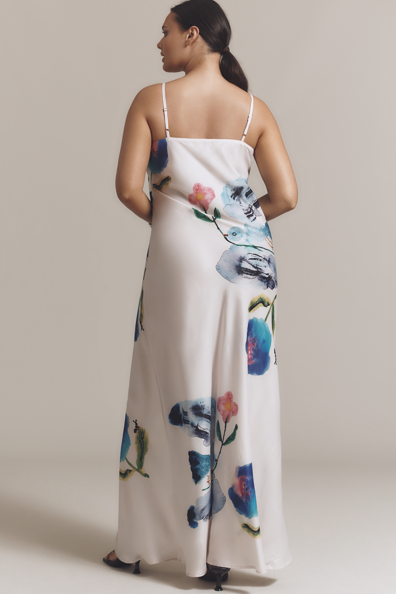 Yumi Kimura x LyreBird Printed Midi Slip Dress