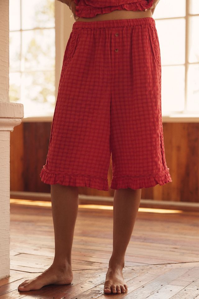 LyreBird Ruffle Bermuda Shorts #1