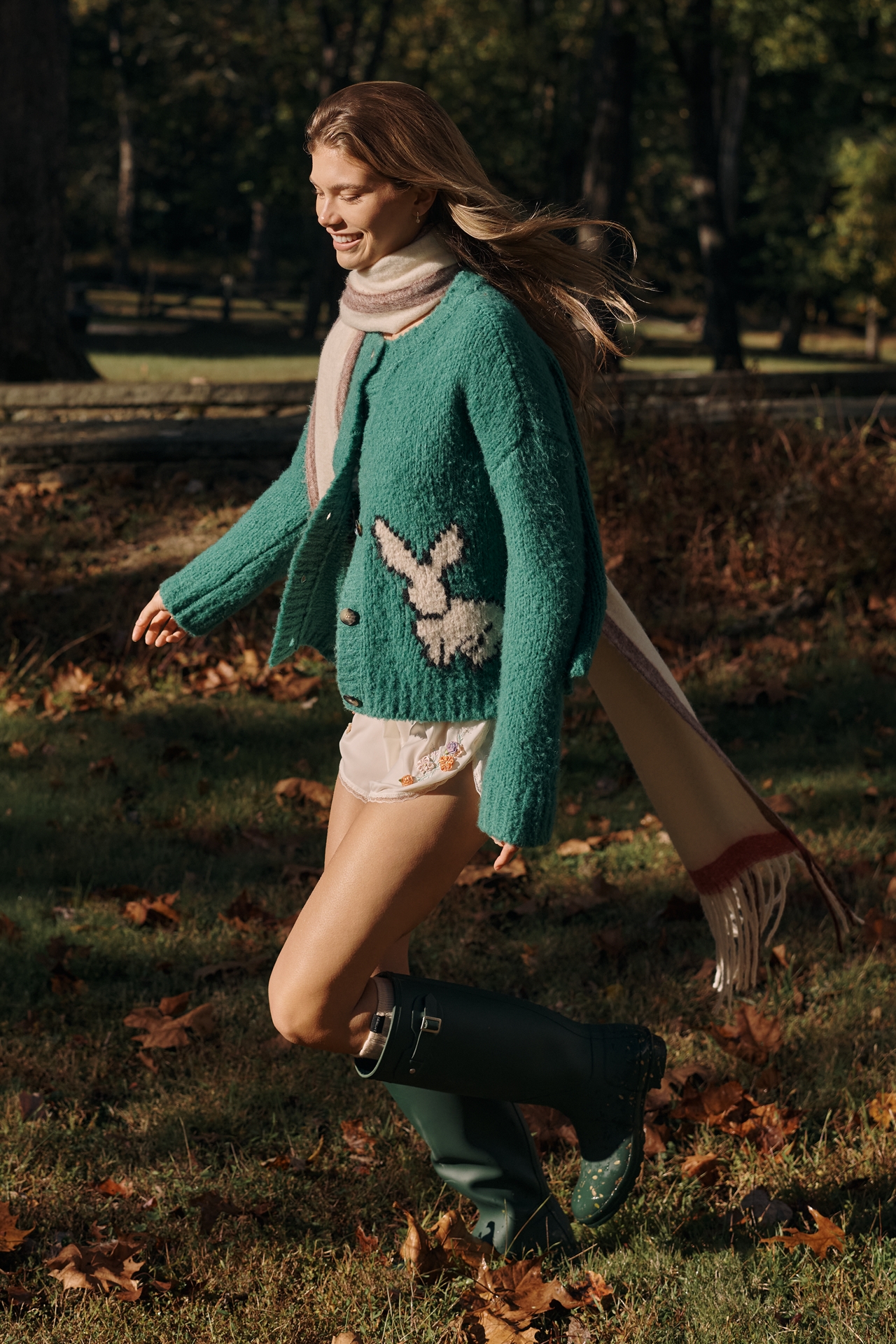 LyreBird Rosette Embellished Silky Dolphin Shorts