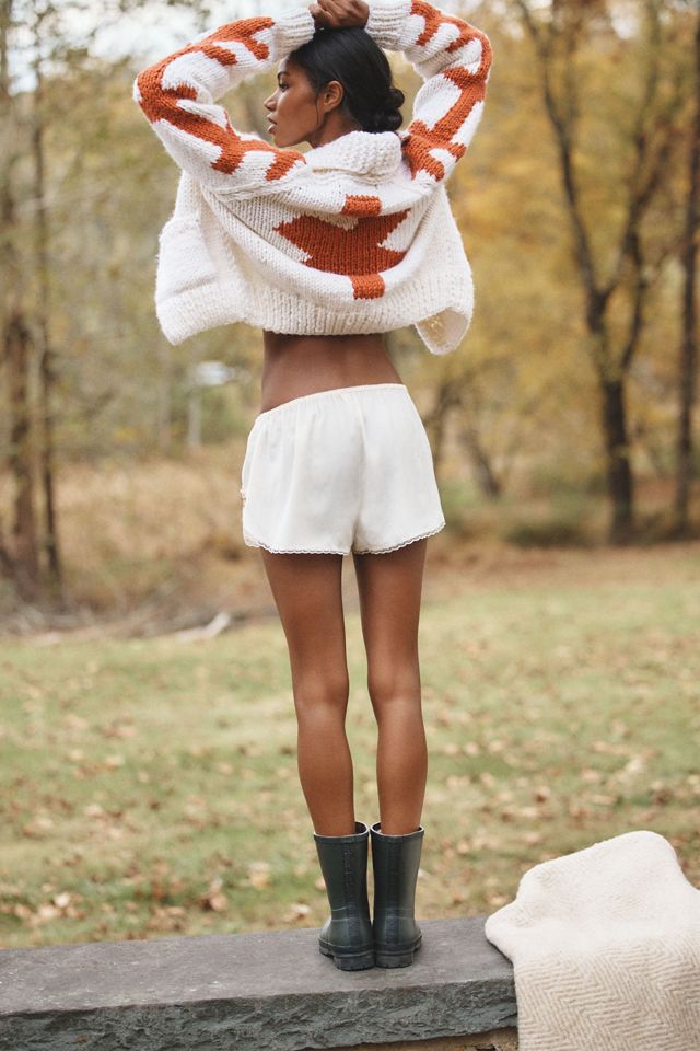 Shorts en soie façon dauphin ornés de rosettes LyreBird #2