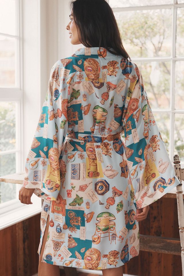 Bata Midi Sedosa Estampada LyreBird #2