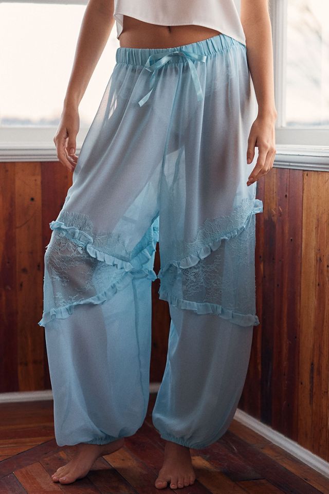 LyreBird Sheer Lace Balloon Pants #1