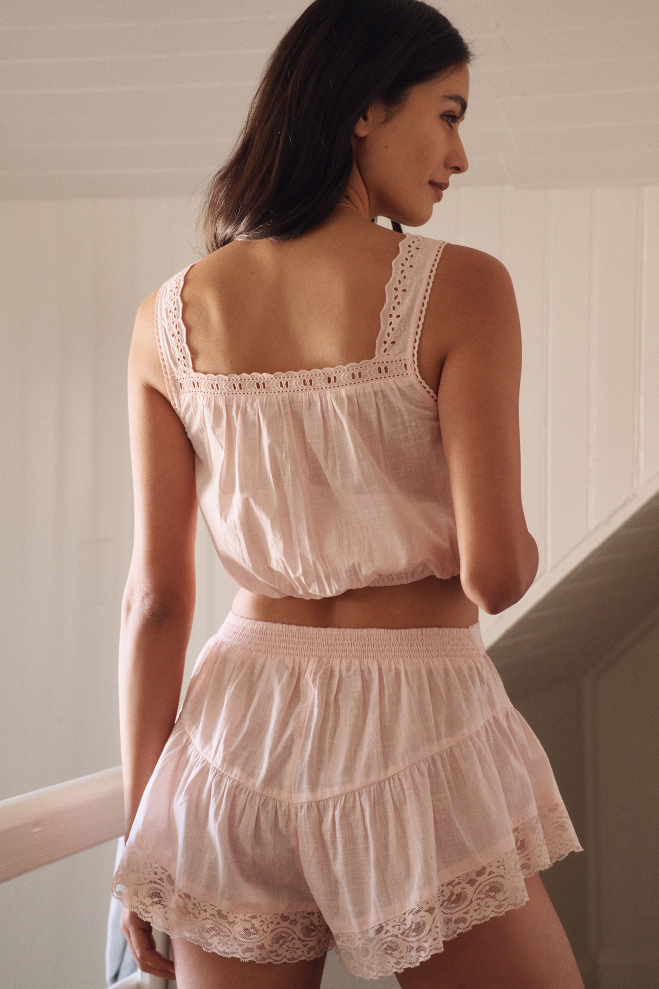 LyreBird Lace Trim Shorts