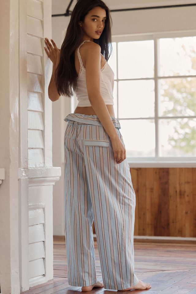 LyreBird Cotton Low Rise Foldover Boxer Pants | Anthropologie