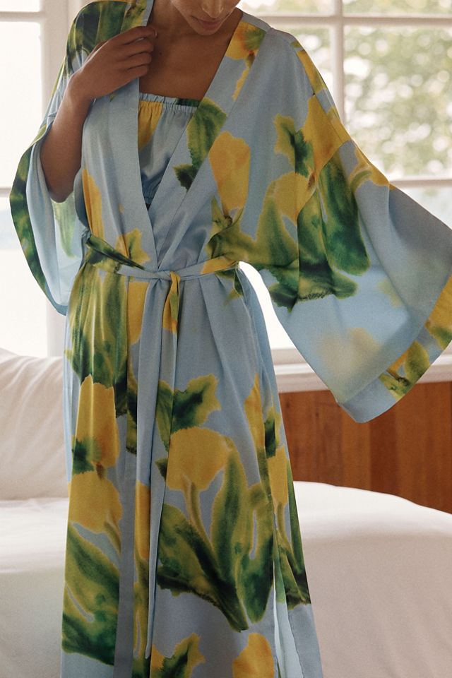 LyreBird Silky Three-Piece Robe Set #1