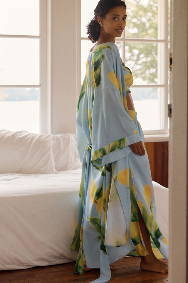 LyreBird Silky Three-Piece Robe Set #2