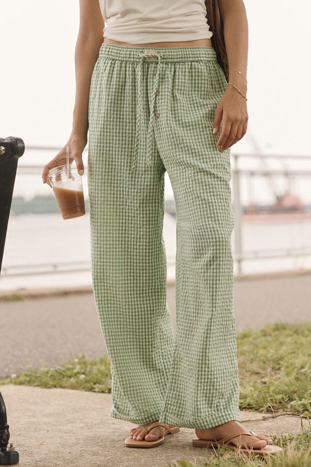 LyreBird Woven Cotton Wide-Leg Pants #1