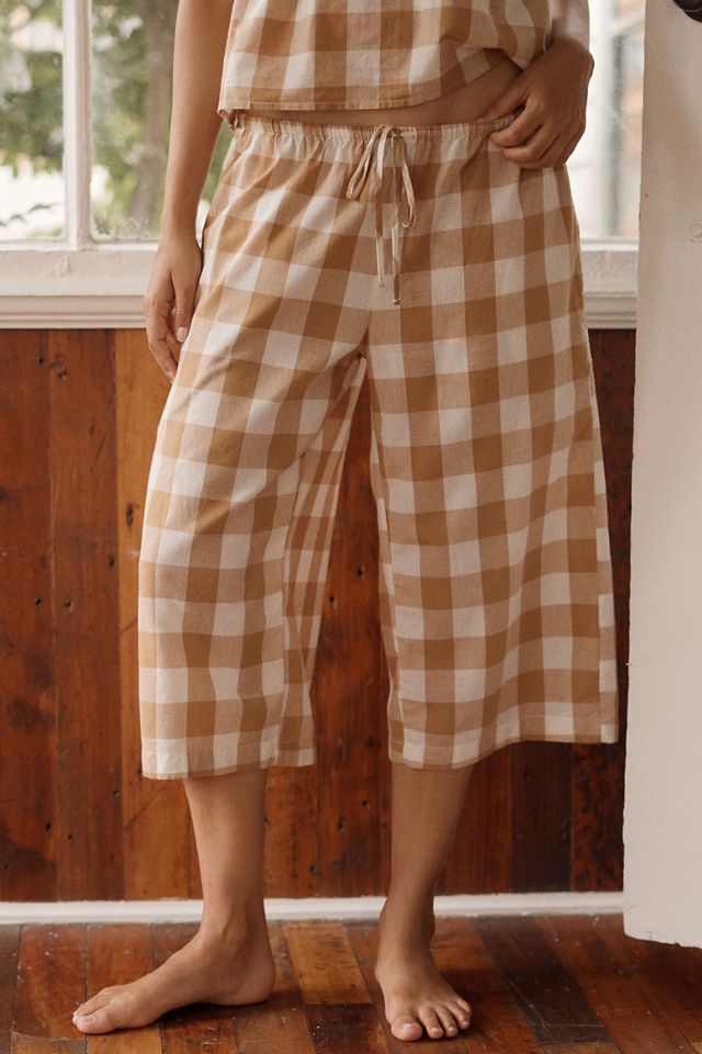LyreBird Cotton Slim-Fit Gaucho Pajama Pants #2