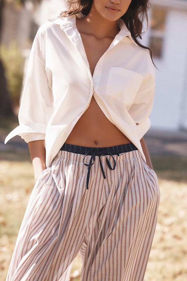 Anthropologie striped pants hotsell