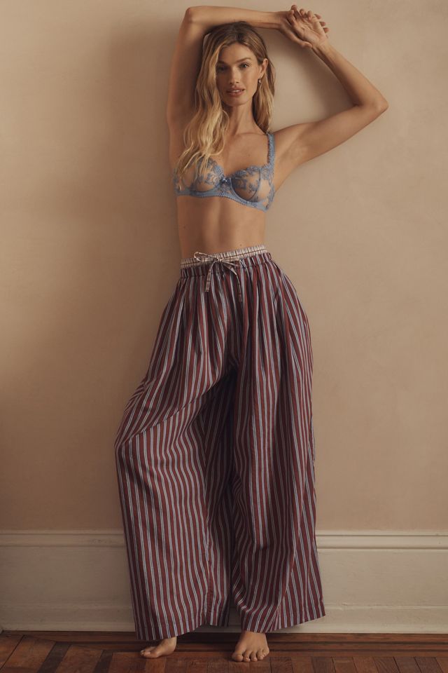 By Anthropologie Mixed Stripe Wide-Leg Pants | Anthropologie