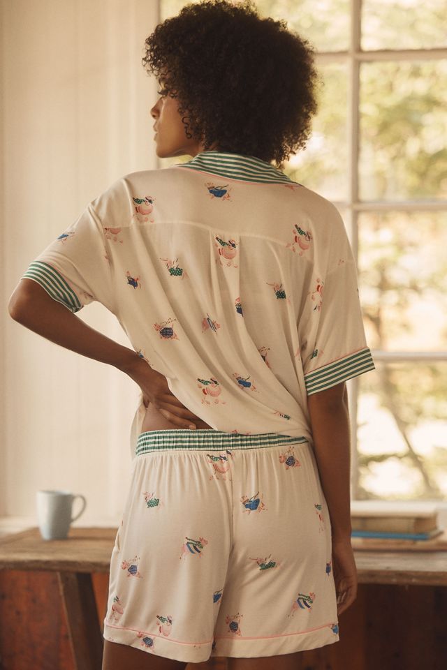 The Briar Piped Pajama Shorts #2