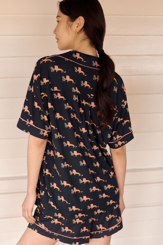 Chemise de pyjama ModaLuxe à manches courtes The Lyrebird #2