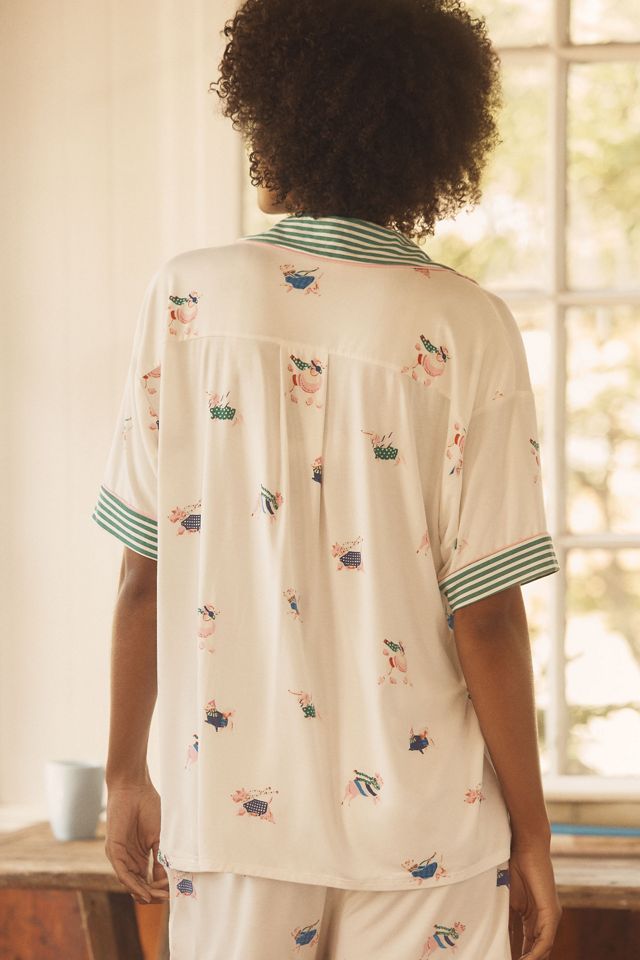 The Briar Piped Pajama Shirt: Short-Sleeve Edition #1