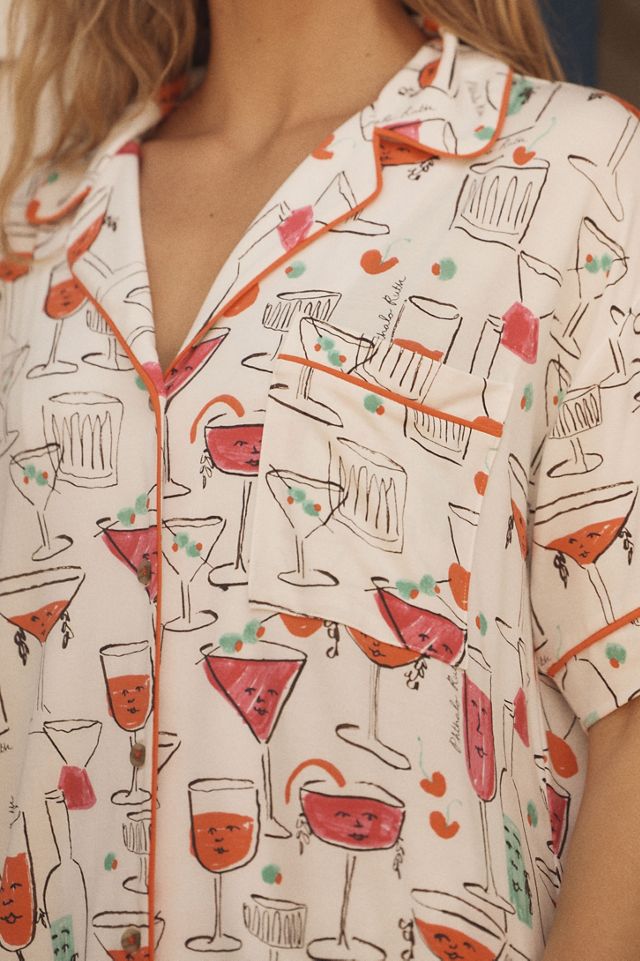 The Briar Piped Pyjama Shirt: Short-Sleeve Edition #1