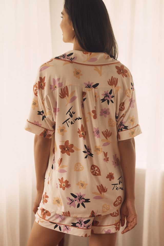 The Briar Piped Pyjama Shirt: Short-Sleeve Edition #1