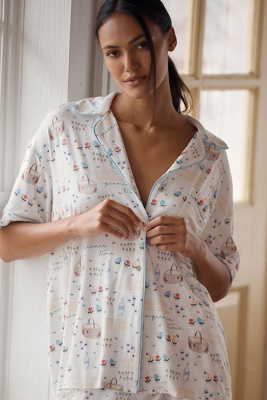 The Lyrebird ModaLuxe Short-Sleeve Pyjama Shirt