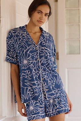 LyreBird Briar Short Sleeve Pajama Shirt in ModaLuxe