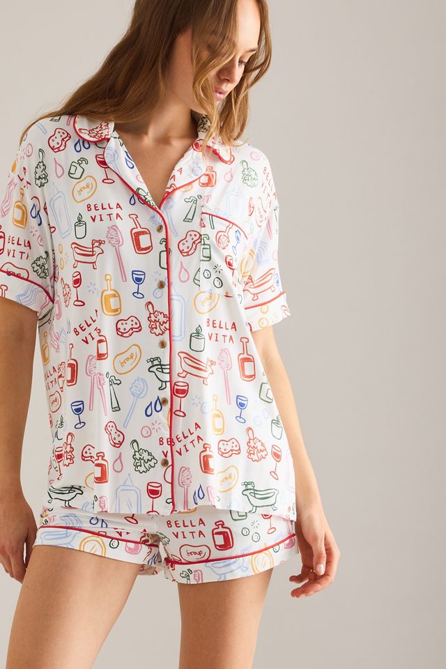 The Briar Piped Pyjama Shirt: Short-Sleeve Edition #5