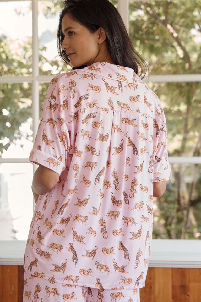 LyreBird Briar Short Sleeve Pajama Shirt in ModaLuxe #7